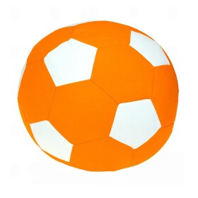 FRONTI Sedací vak - míč 100 cm - oranžová + bílá