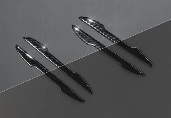 Compass Chránič dveří CARBON 4ks / Chránič dveří / Samolepicí / Karbonový design (34309)