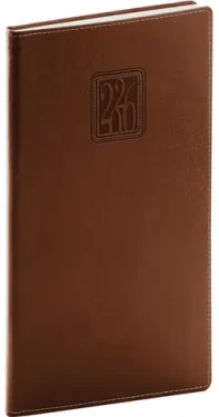 NOTIQUE Kapesní diář Panama 2026 hnědý / 9 x 15.5 cm (PGD-KAPPA-6387)