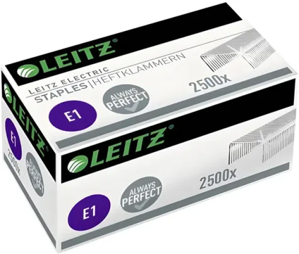 Leitz spony E1 pro NeXXt WOW 5566/5532 / Sponky do sešívačky / 2500 ks / pozinkovaná ocel (55680000)