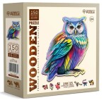 Dřevěné puzzle Moderní sova 150 dílků