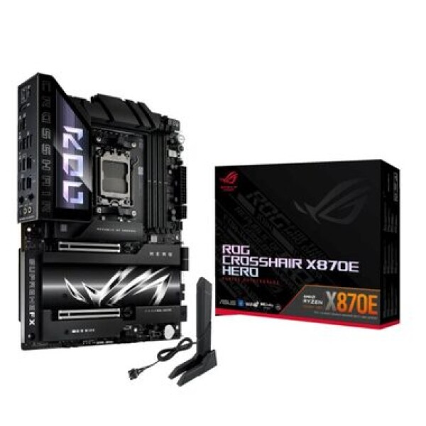 ASUS ROG CROSSHAIR X870E HERO / AMD X870E / DDR5 / SATA III RAID / USB / 2.5GLAN / M.2 / sc.AM5 / ATX (90MB1IE0-M0EAY0)