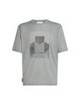 Pánské merino triko s krátkým rukávem ICEBREAKER Mens 150 Tech Lite SS Relaxed Tee Mountain Shift, Proto Grey velikost: S