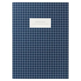 Kartotek Copenhagen Linkovaný sešit Check Brick Dark Blue A4, modrá barva, papír