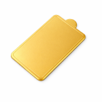 Cake star Podložka pod minidezerty zlatá obdelník 10x6 cm