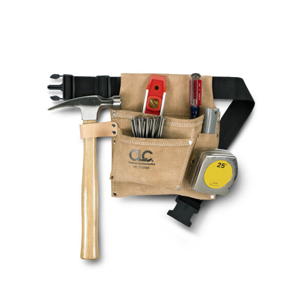 CLC WorkGear Opasek na nářadí s jednou koženou kapsou Velikost: UNI