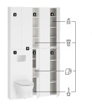 CERSANIT - Horní otevřený modul skříňky WC rám 20 cashmere FSC MIX70% SGSCH-COC-007574 S1026-052