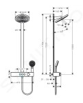 HANSGROHE - Pulsify S Sprchový set s termostatem, průměr 26 cm, 3 proudy, EcoSmart, chrom 24241000