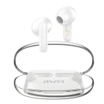 Awei T85 bílá / Bezdrátová sluchátka / TWS / ENC / Bluetooth 5.3 / dobíjecí pouzdro (T85 ENC)