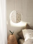 Ferm LIVING Proutěný koš s víkem Pear, přírodní barva, proutí