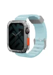 SKINARMA SHOKKU silikonový řemínek pro Apple Watch 45/44/42 mm světle modrá (8886461243406)