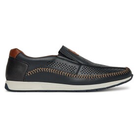 Polobotky Rieker 11950-14 Přírodní kůže (useň) - Lícová
