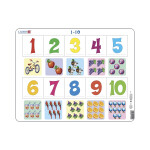Puzzle MAXI Počítání pro nejmenší čísly/10 dílků