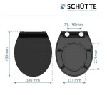 Schütte SLIM BLACK| Duroplast, Soft Close 4008431827100