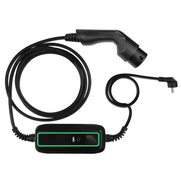 Green Cell Mobilní nabíječka EV Schuko-Typ 2 černá / Nabíječka / 3,6 kW / 6,5 m / IP66 / LCD displej (EV16)