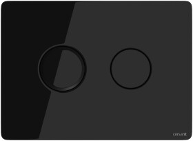 CERSANIT - Ovládací tlačítko PNEUMATIC ACCENTO CIRCLE, černé sklo S97-053