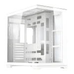 DarkFlash C280 bílá / Počítačová skříň / E-ATX / bez ventilátorů / tvrzené sklo / vertikální GPU (C280 WHT NoF)