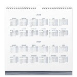 Busy B Nástěnný kalendář s perem Weekly Blue 2026/27, modrá barva