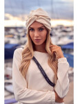 Dámská čepice turban M601 Ecru - Moe UNI mocca