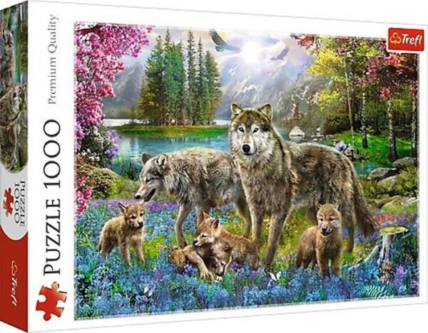 Trefl Puzzle Vlčí rodina / 1000 dílků