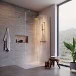 IDEAL STANDARD - Connect 2 Sprchová stěna Wetroom 80 cm, silver bright/čiré sklo K9376EO