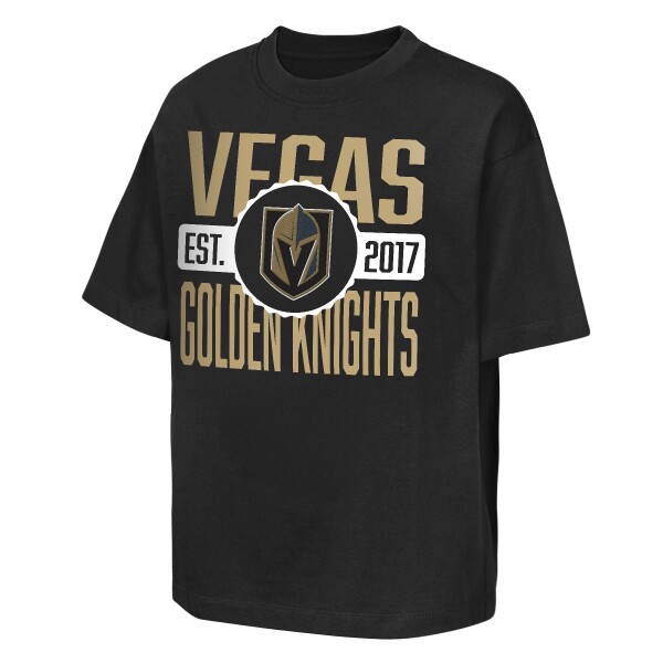 Outerstuff Dětské tričko Vegas Golden Knights NHL Shot Speed Short Sleeve Elevated Velikost: Dětské S (122 – 134)