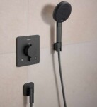 HANSGROHE - Porter Fine Držák sprchy, kartáčovaný černý chrom 28885340