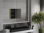 MEXEN - Loft zrcadlo 60 x 50, zlatý rám 9852-060-050-000-50