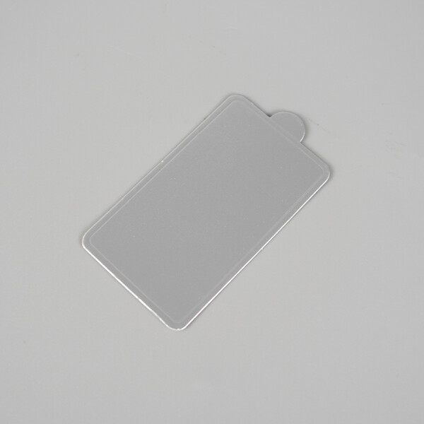 Cake star Podložka pod minidezerty stříbrná obdelník 10x6 cm