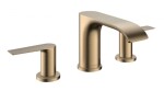 HANSGROHE - Vivenis Umyvadlová baterie s výpustí, 3-otvorová instalace, EcoSmart, kartáčovaný bronz 75033140