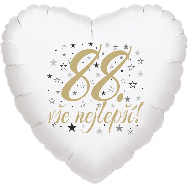 88. narozeniny balónek srdce Balonky.cz 88. narozeniny balónek srdce Balonky.cz