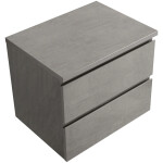 CERANO - Koupelnová skříňka Carole + deska pod umyvadlo Navira Pro - 36 mm - betonově šedá - 60x51,6x46 CER-668252
