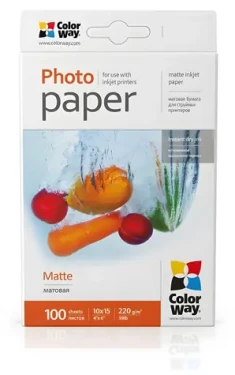 ColorWay Fotopapír / Matný / 10x15 / 220g/m2 / 100 listů (PM2201004R)