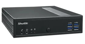 Shuttle Barebone XPC slim DL40N černá / Mini-PC / Intel N150 3,6 GHz / DDR5 / M.2 + 2,5" / 2x 2,5GbE / Bez OS (DL40N)