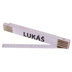 Metr skládací, 2m, dřevěný, PROFI, "LUKÁŠ"