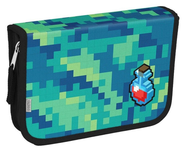 Školní penál jednopatrový Pixel Quest