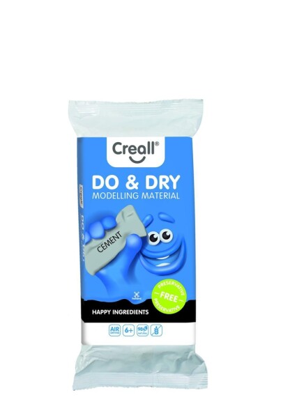 Samotvrdnoucí modelovací hmota Creall DO&DRY, hypoalergenní, 500 g, šedý cement