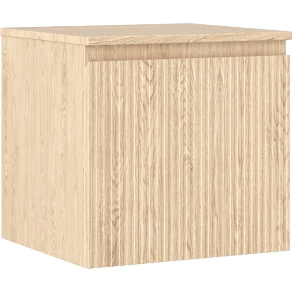 MEXEN/S - Rivel koupelnová skříňka pod umyvadlo 50 cm s deskou, 1 šuplík, reliéf , dub 91A20-05047-1-BFC81