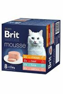 Brit Premium Cat by Nature Mousse Multipack, 8x85g