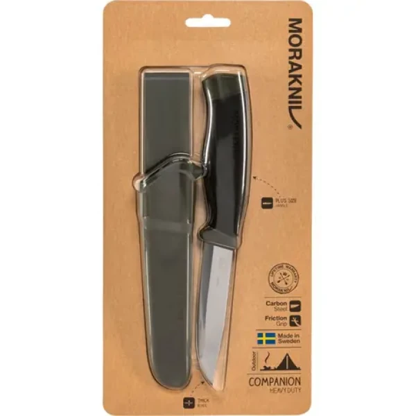 Morakniv Companion Heavy Duty černá / Outdoor nůž / nerezová ocel / čepel 10.4 cm / plastové pouzdro (12210)