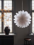 Watt & Veke Závěsná svítící hvězda Snöblomma 44 cm, bílá barva, papír