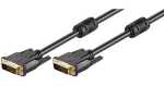 MicroConnect Kabel DVI-D (24+1) Dual Link 2m černá / Feritová jádra (MONCC2F)