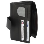 Kožená peněženka se zápinkou Alex, černá