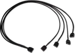 Alphacool Y-Splitter aRGB 3-Pin na 4x 3-Pin černá / Kabel / aRGB rozbočovač / 60 cm (18712)