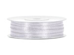 PartyDeco PartyDeco Bílá stuha 3 mm x 50 m (1 ks)