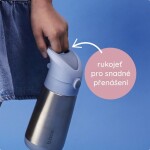 B.box Termoska na pití s brčkem 350 ml béžová - Latte