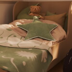 Ferm Living Dekorativní polštář Star Tea Green 48 cm, zelená barva, textil