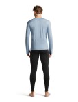 Pánské merino triko s dlouhým rukávem ICEBREAKER Mens 200 MerinoFine Ace LS Crewe, Zinc Blue velikost: L