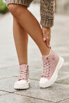Zateplené Dámské Tenisky Na Platformě Big Star OO274071 Růžové 40