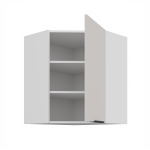 Horní rohová skříňka Como 60x60 GN-72 1F (45°) Barva korpusu: Bílá, Barva dvířek: Kašmír